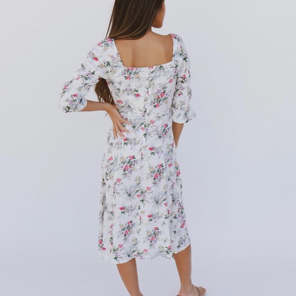 Floral Boho MIDI Dress - Picture 3 of 3